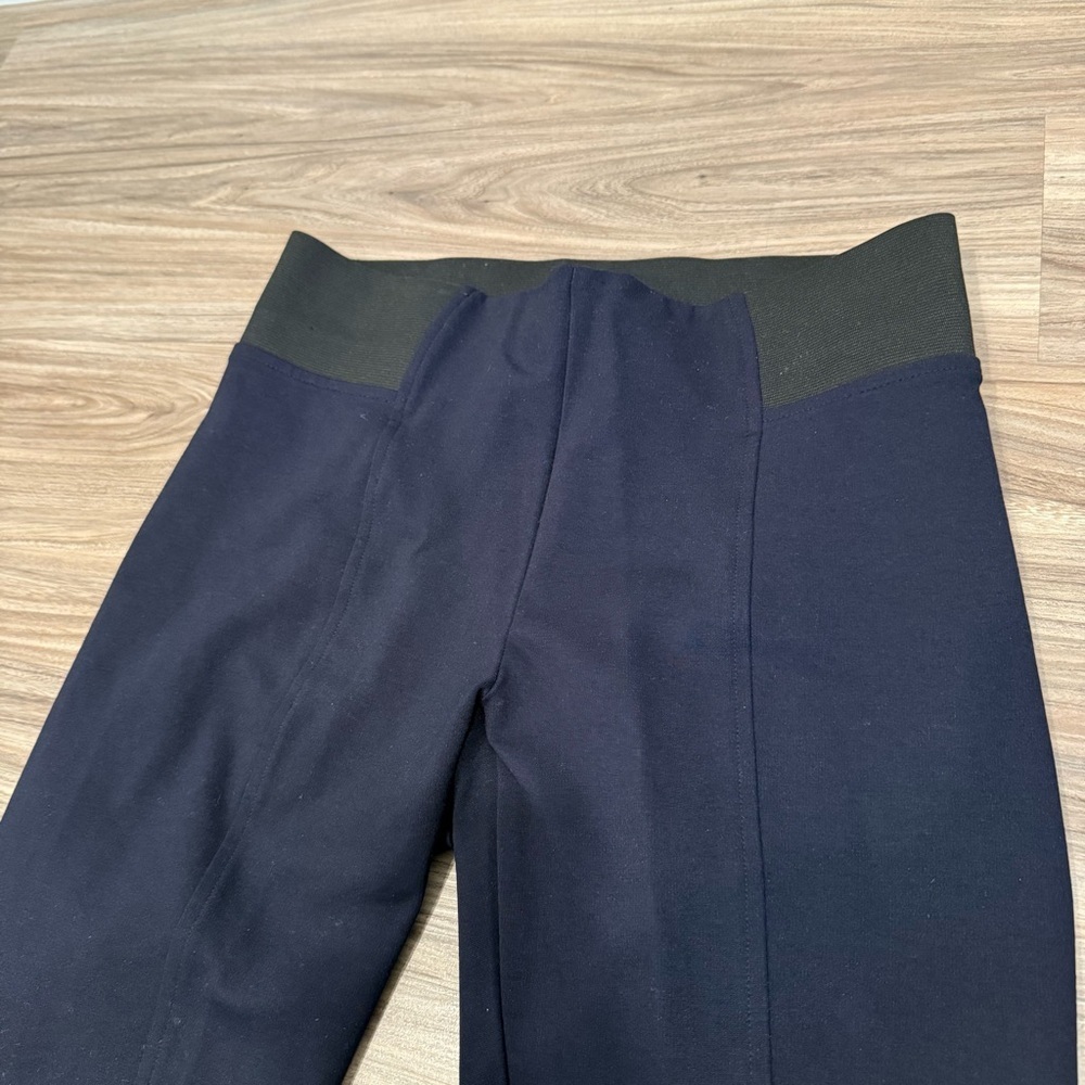 Ann Taylor Navy Black Slim Straight Career Pants Workwear Women’s Medium